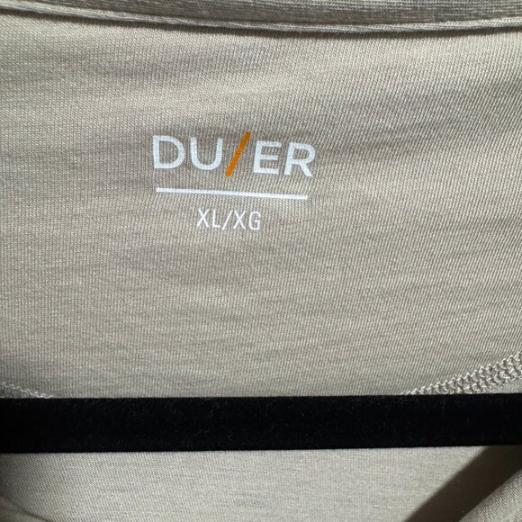 Duer Du/er Air Flow Pique Short Sleeve Oatmeal Polo Shirt Pima Cotton Size XL - Picture 4 of 5